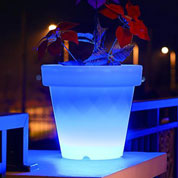 Round Luminous Multi-coloured Pot -  51 x H.47 cm